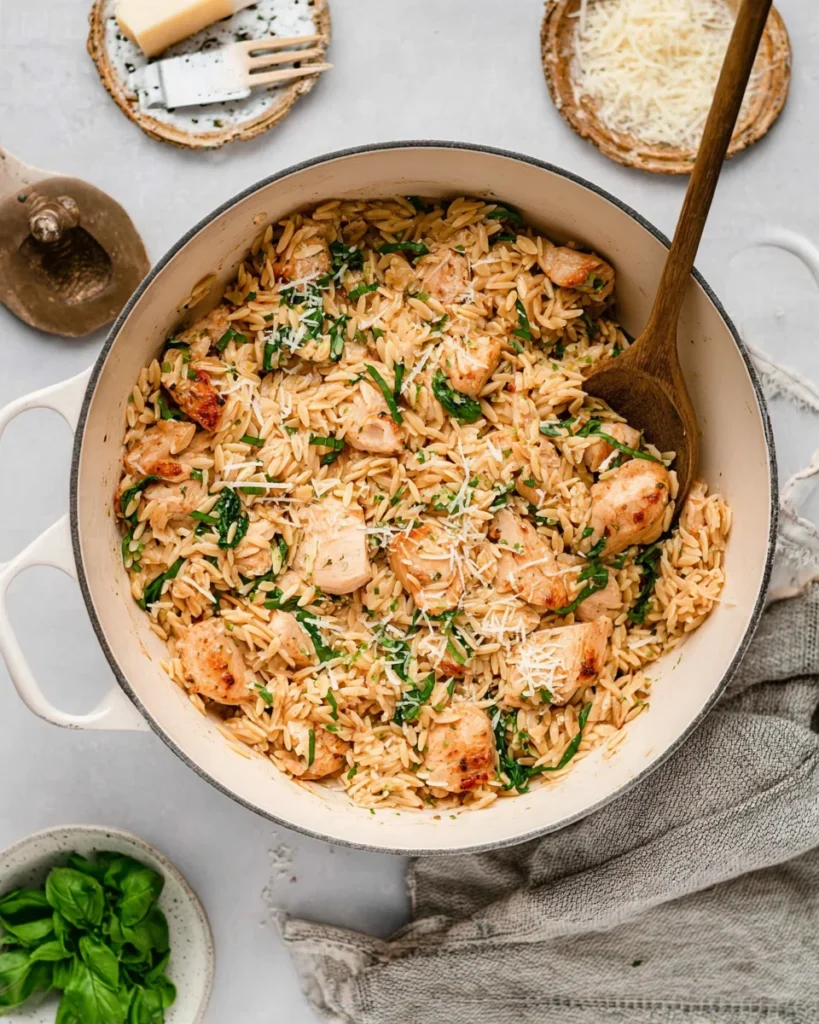 One Pot Chicken Orzo