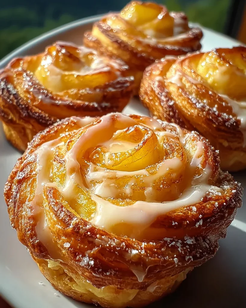Peach Pie Cruffins Recipe