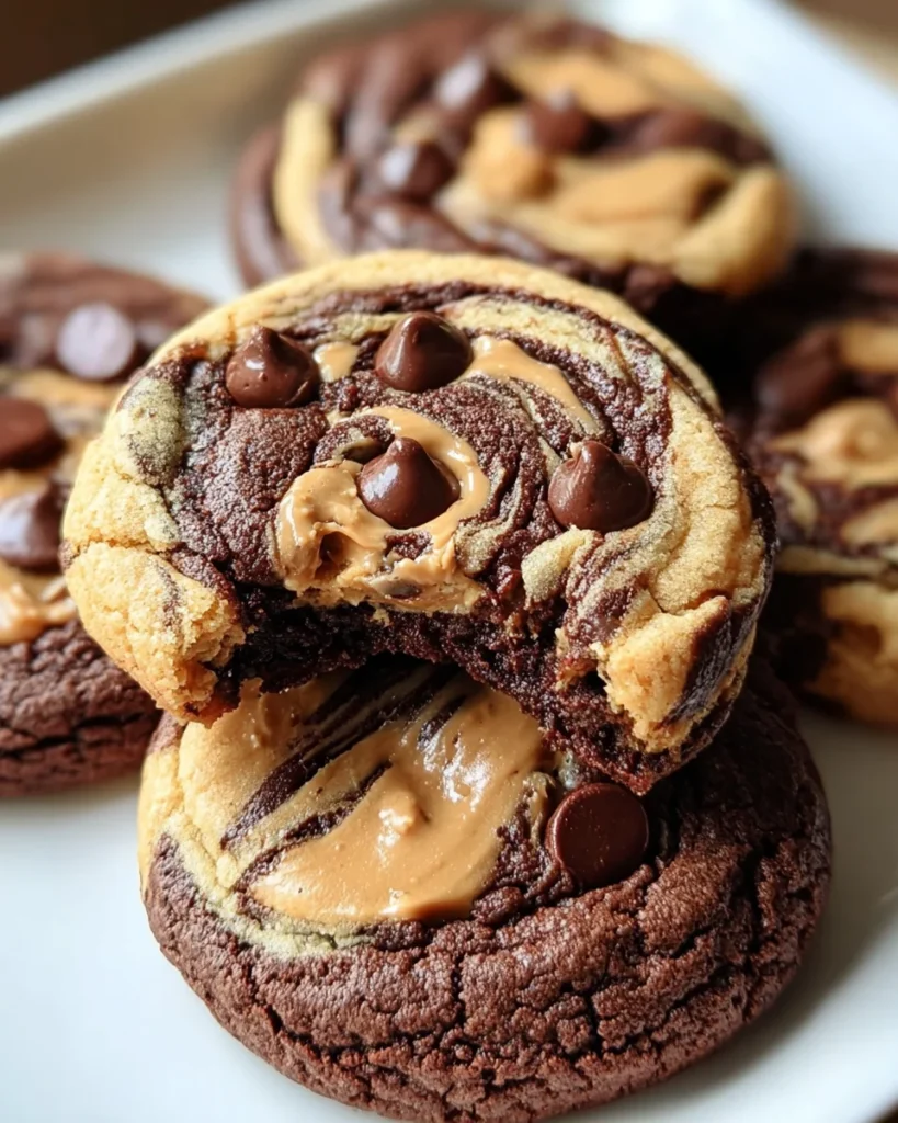 Peanut Butter Brownie Swirl Cookies: A Match Made in Dessert Heaven