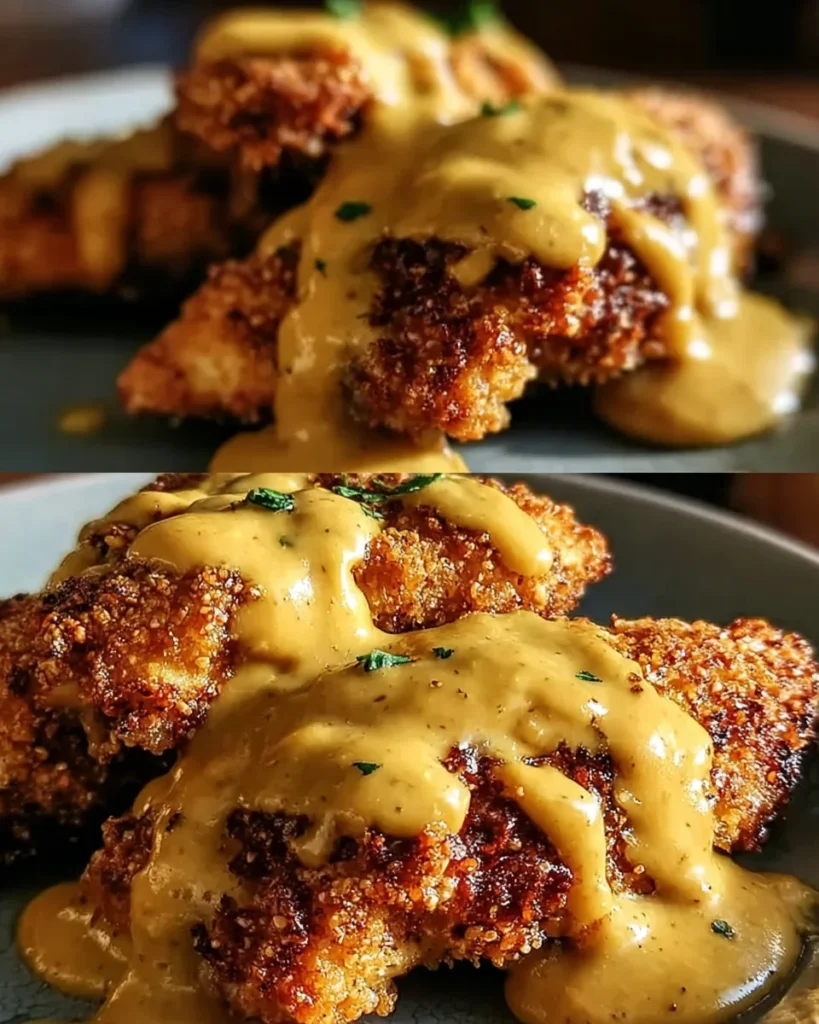 Pretzel Chicken with Mustard-Cheddar Sauce: An Amazing Ultimate Recipe