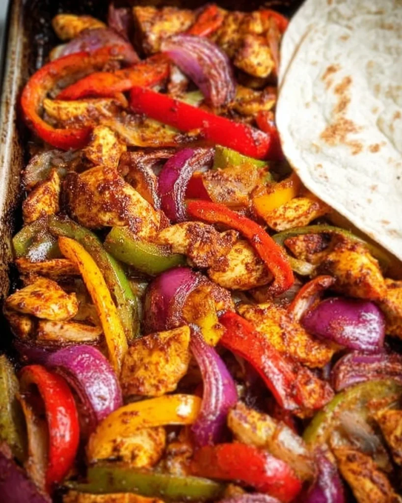 Sheet Pan Chicken Fajitas