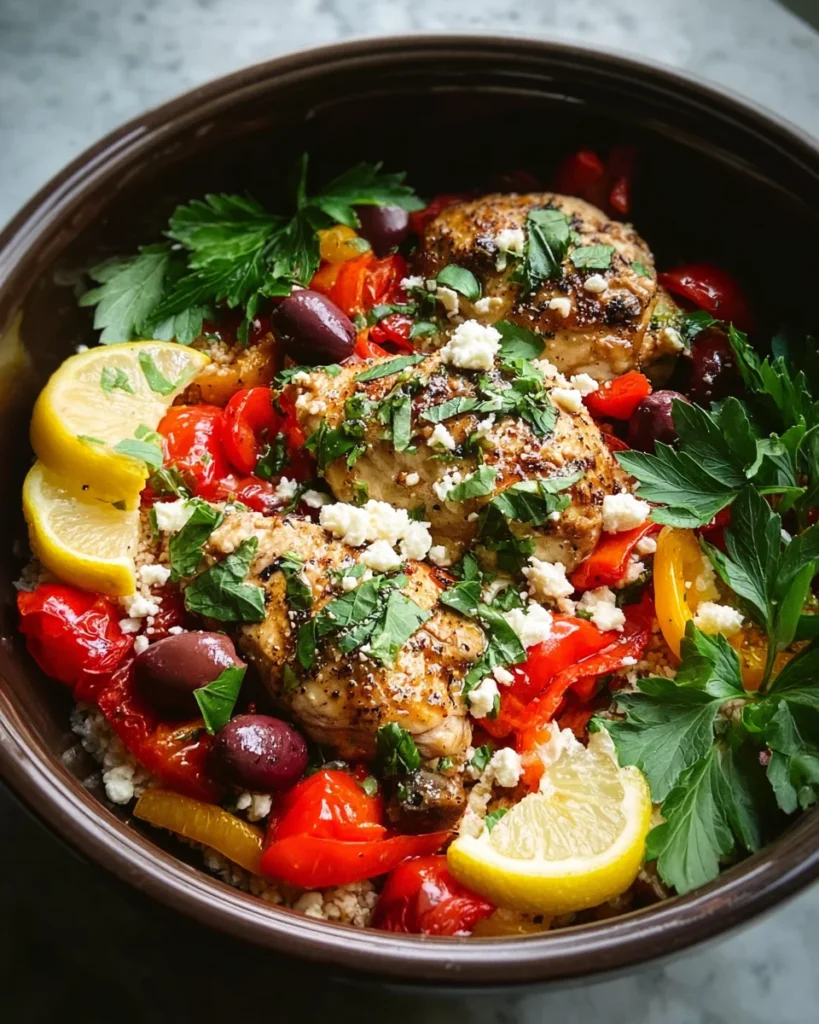 Slow Cooker Mediterranean Chicken
