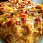 Spicy Southern Cheesy Chicken Spaghetti Casserole