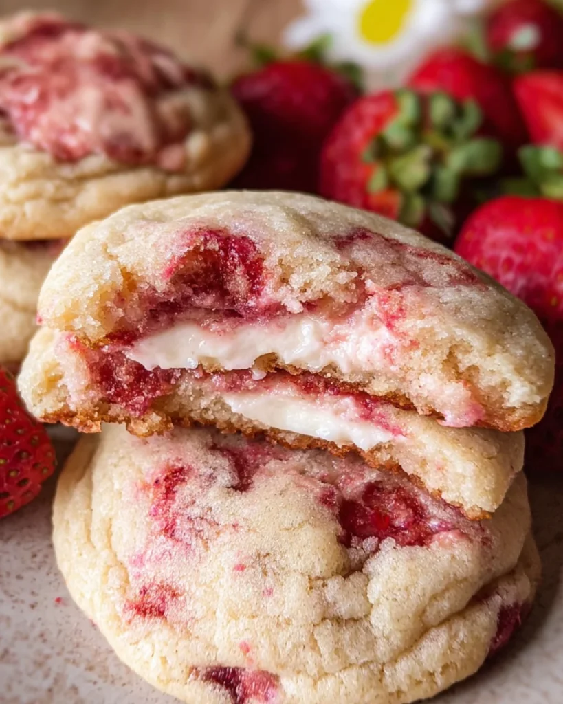 Strawberry Cheesecake Cookies