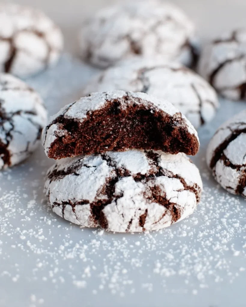 The BEST Chocolate Crinkle Cookies Recipe
