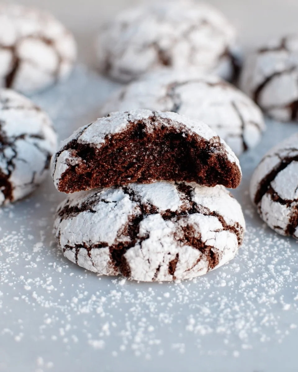 The BEST Chocolate Crinkle Cookies Recipe