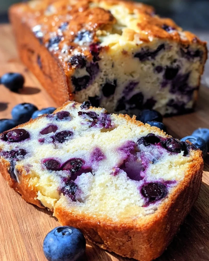 Blueberry Cream Cheese Bread