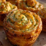 Cheesy Garlic Cruffin