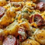 Cheesy Ranch Potatoes and Smoked Sausage