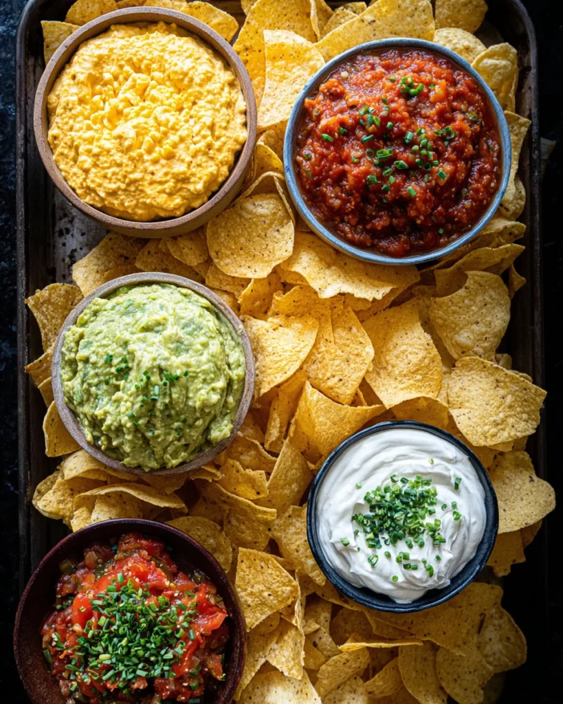 Chips and dip platter