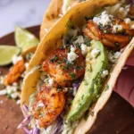 Cilantro Lime Shrimp Tacos with Creamy Slaw