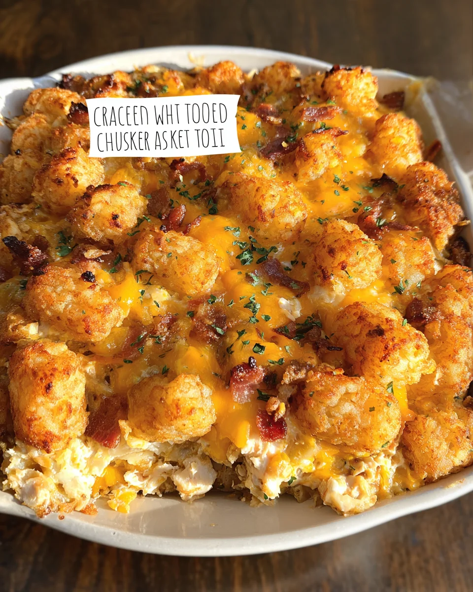 Cracked Out Chicken Tater Tot Casserole