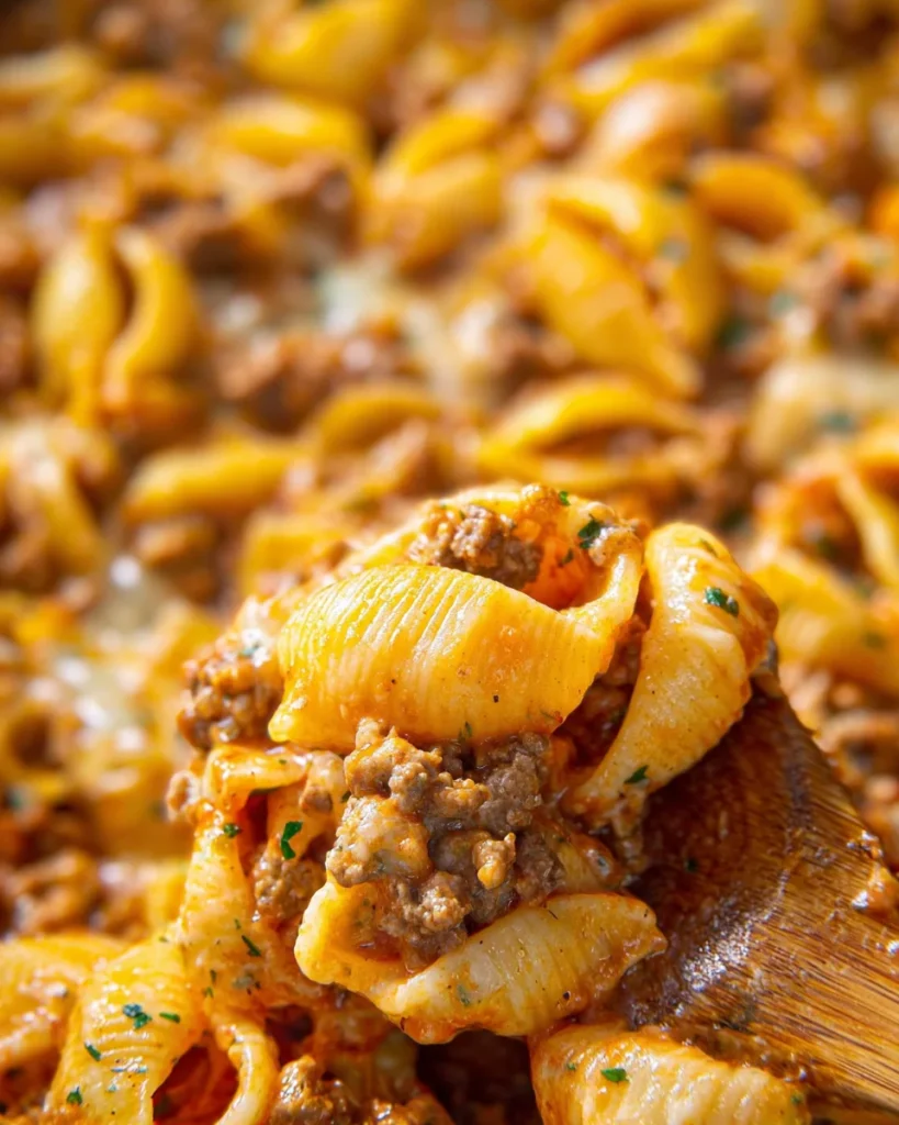 Creamy Beef and Shells