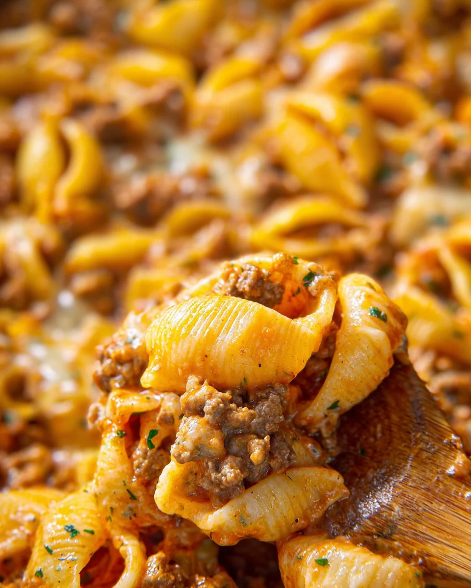 Creamy Beef and Shells