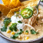 Creamy Crockpot White Chicken Chili