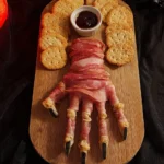 Creepy Halloween Hand Appetizer