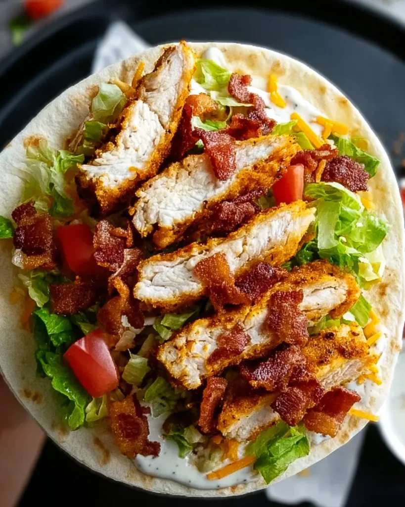 Crispy Chicken Bacon Ranch Wrap