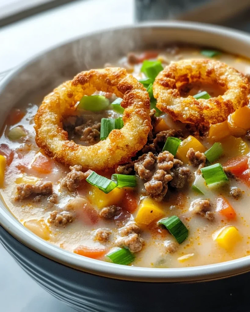 Easy Cheeseburger Soup Recipe