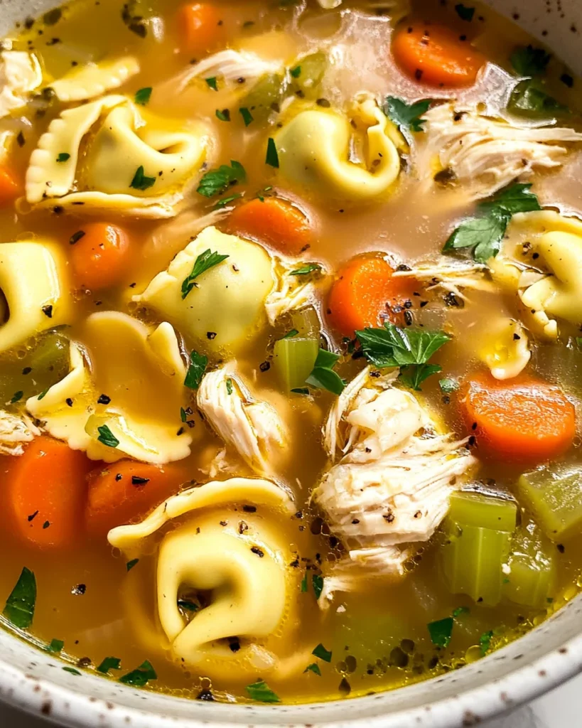 Easy Chicken Tortellini Soup