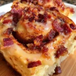 Easy Maple Bacon Cinnamon Rolls
