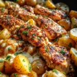 Garlic Parmesan Chicken and Potatoes (One-Pan Dinner)