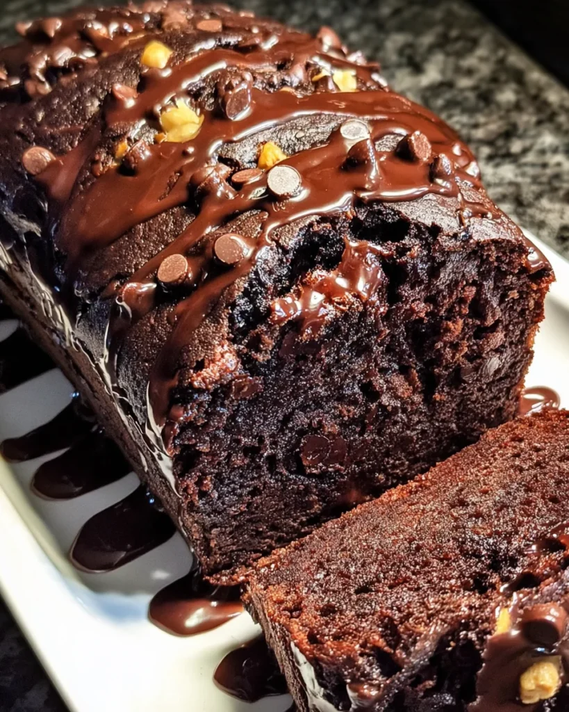 Hot Fudge Brownie Bread