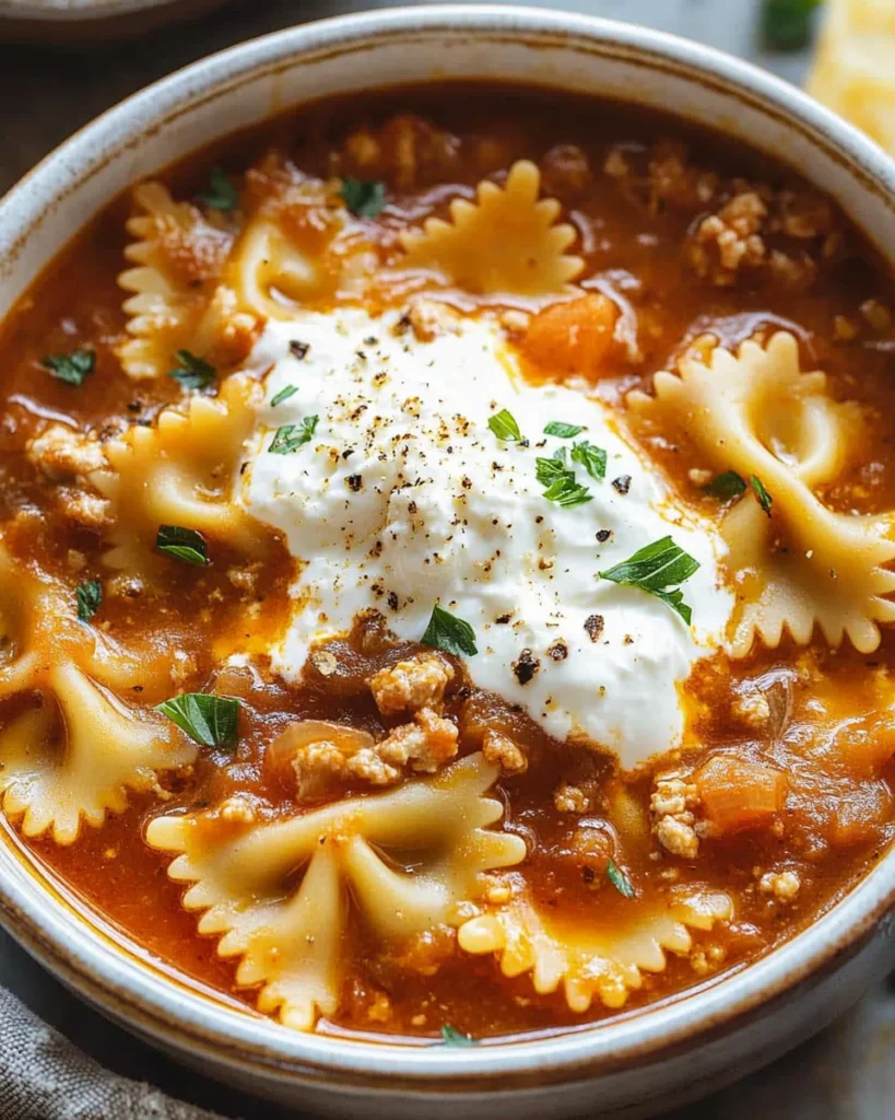 Lasagna Soup