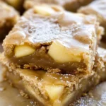 Maple Glazed Apple Blondies