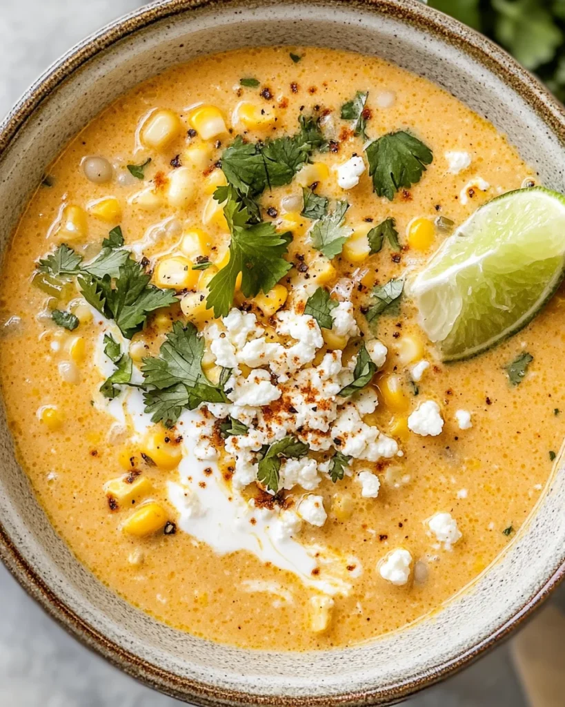 Mexican Street Corn Soup