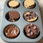 Peanut Butter Cup Stuffed Brookies