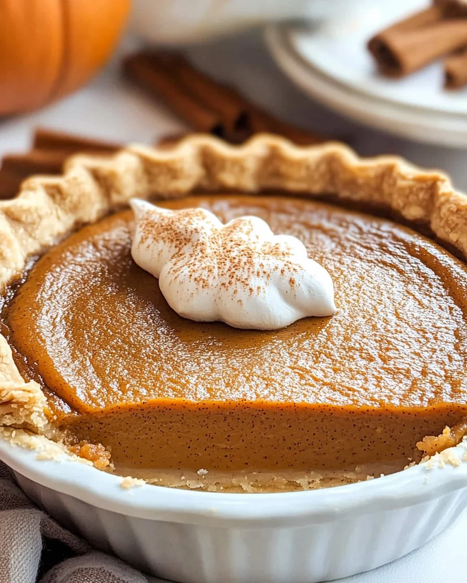 Pumpkin Pie Recipe