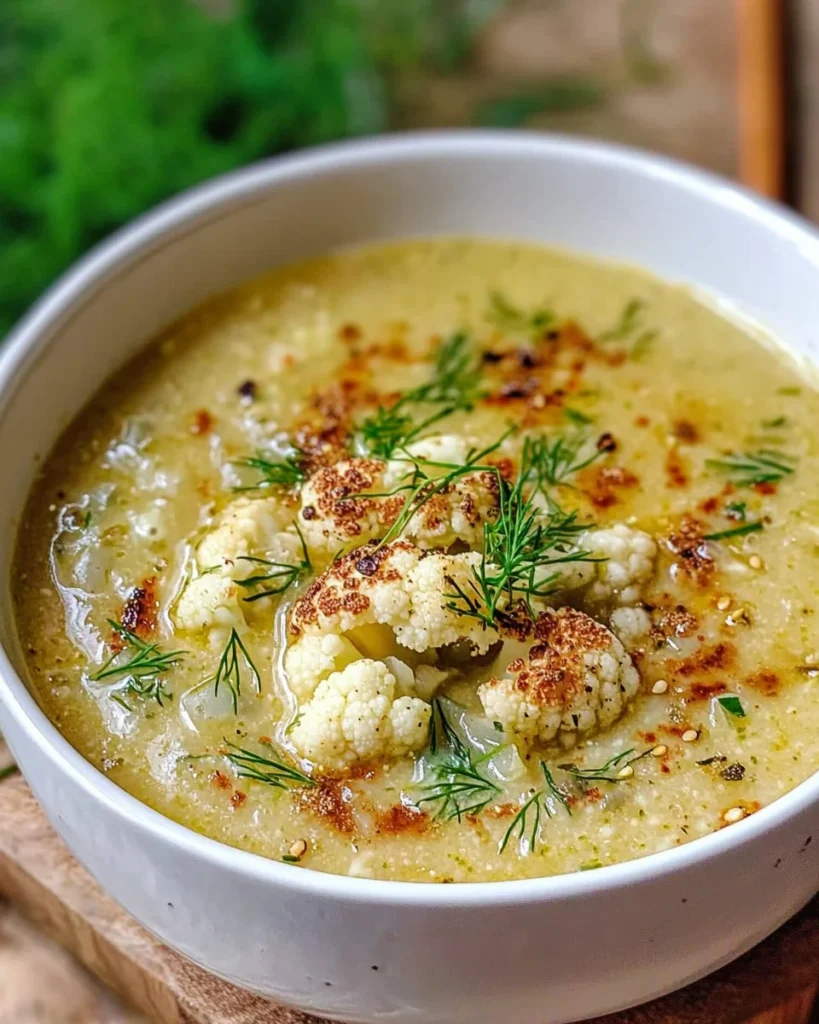 Roasted Cauliflower Soup