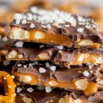 Salted caramel pretzel bark