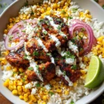 Street Corn Chicken Rice Bowl