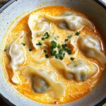 Thai Coconut Curry Dumpling Soup