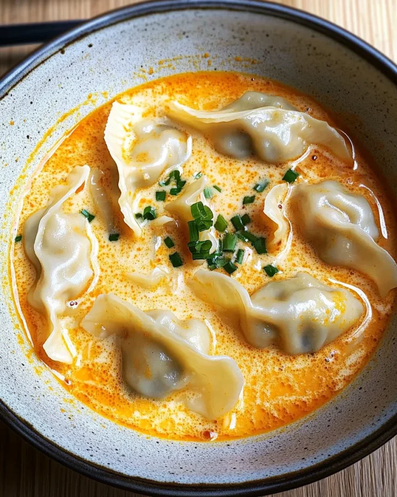 Thai Coconut Curry Dumpling Soup