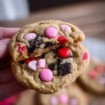 Valentine's day Oreo M&m's cookies