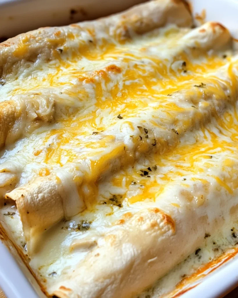 White Chicken Enchiladas