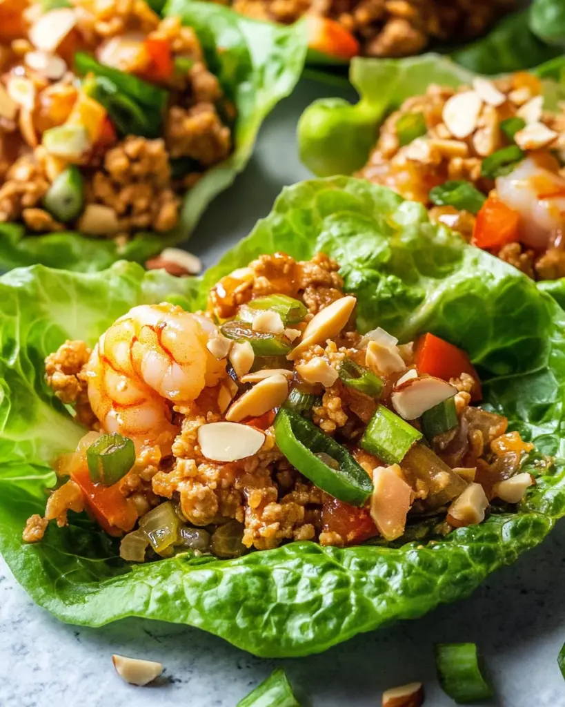 Asian chicken lettuce wraps recipe (Whole30, Paleo, Low Carb)