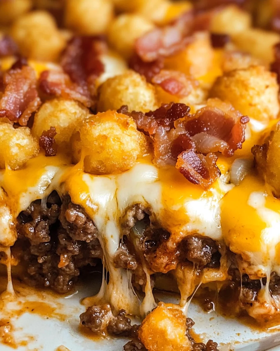 Bacon Cheeseburger Tater Tot Casserole