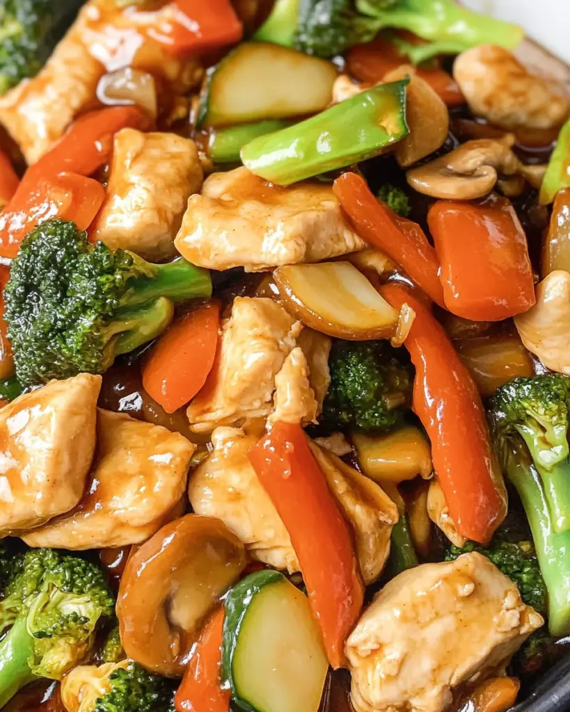 Chicken with Mixed Vegetable Stir Fry