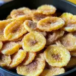 Cinnamon-Sugar Air Fryer Banana Chips : Sweet Snack