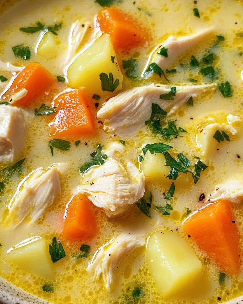 Comforting Chicken Soup with Potatoes