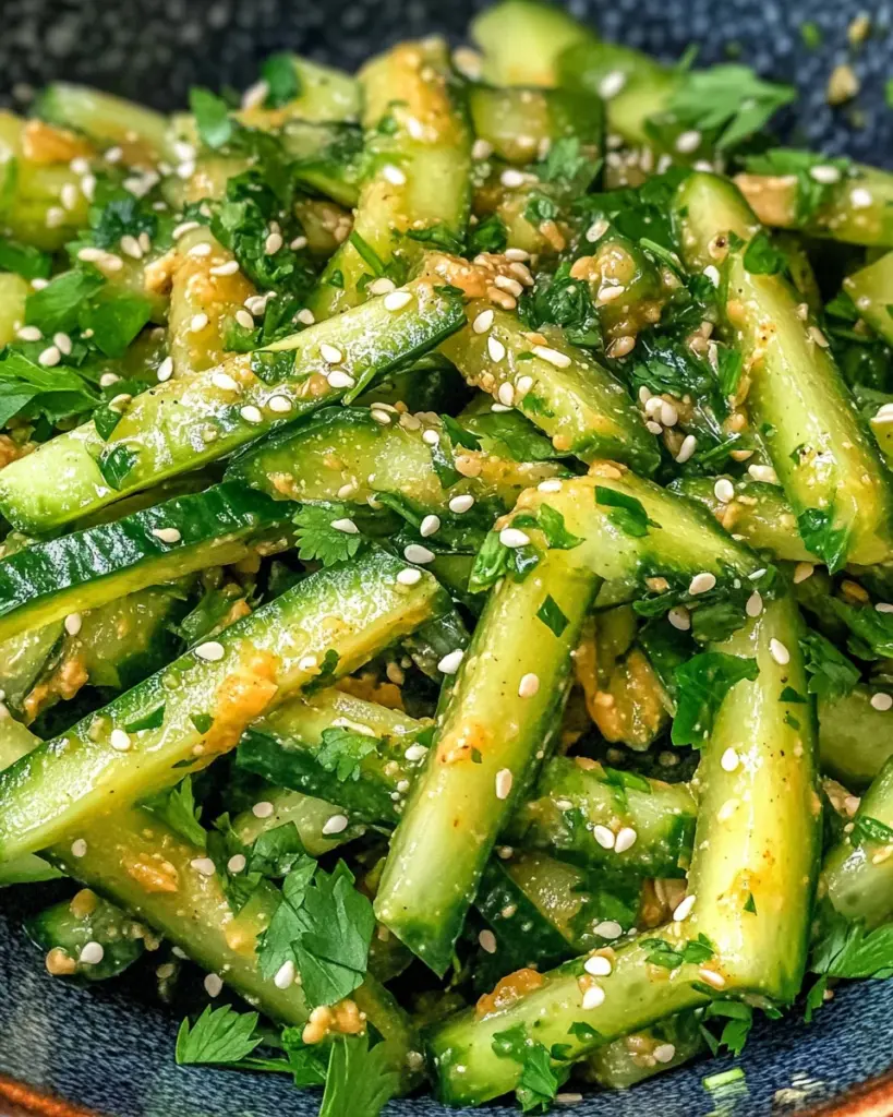 Cucumber Peanut Butter Salad