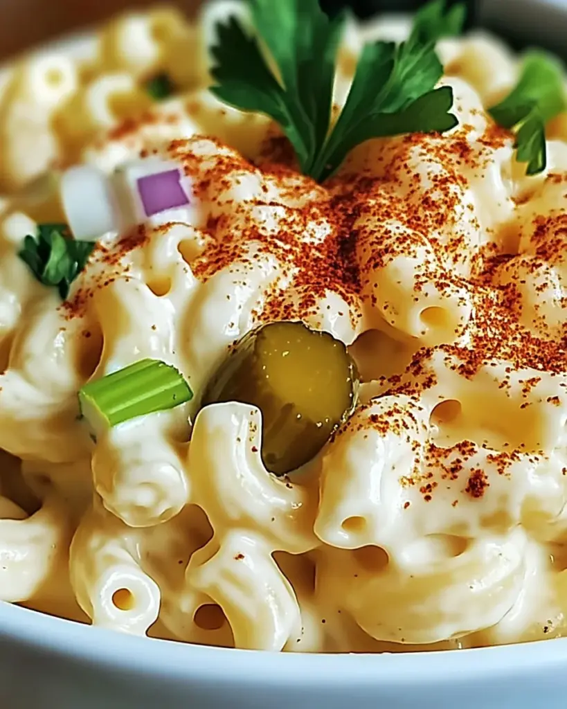 Deviled Egg Macaroni Salad