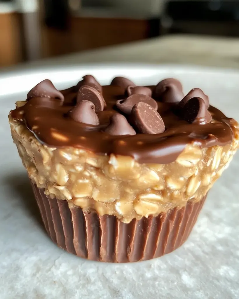 Easy Peanut Butter Protein Oatmeal Cups