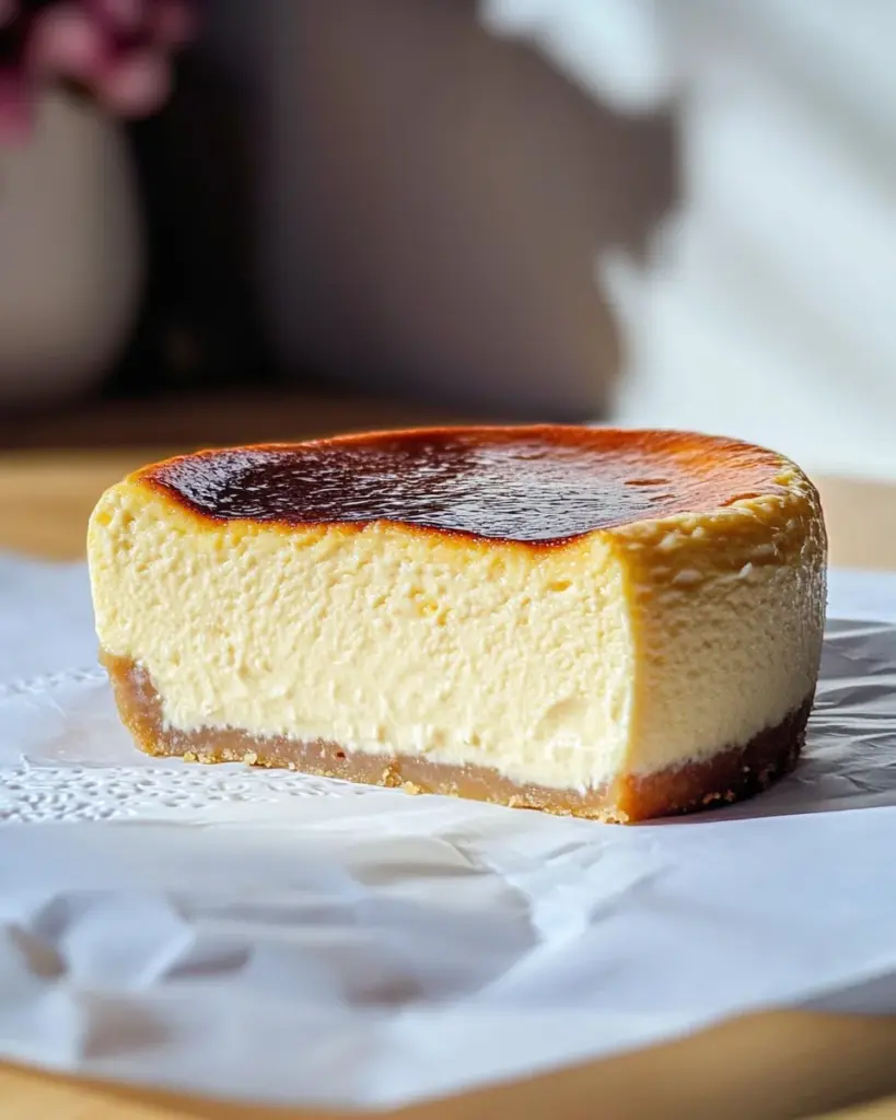 Healthy Mini Basque Cheesecake