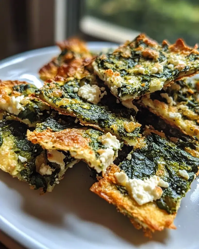Irresistible Mediterranean Spinach and Feta Cheese Crisps in 30 Minutes