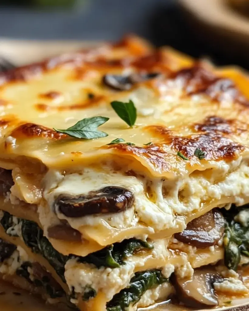 Mushroom And Spinach Lasagna Recipe