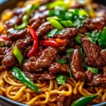 Sticky Beef Noodles